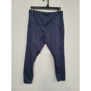 LegEnd Active Navy Blue Athleisure Leggings with Pockets L Pants Women's #13